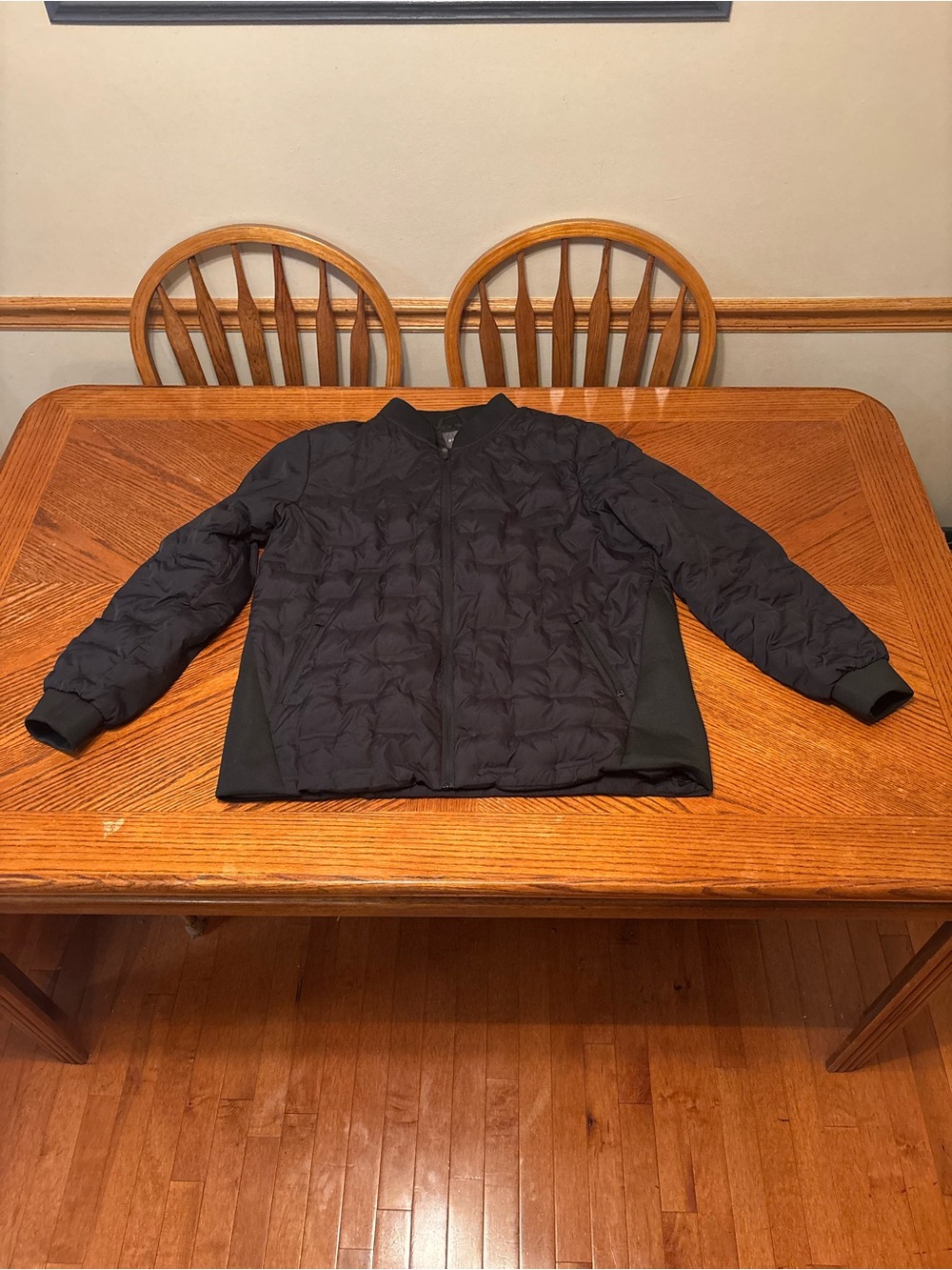 Primark Men’s Black Quilted Bomber Jacket Lightweight Full Zip Puffer Coat XXL